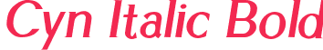 Cyn Italic Bold